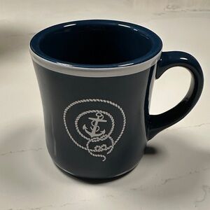 NWOT- J.Crew Nautical Anchor Navy Blue Coffee Mug